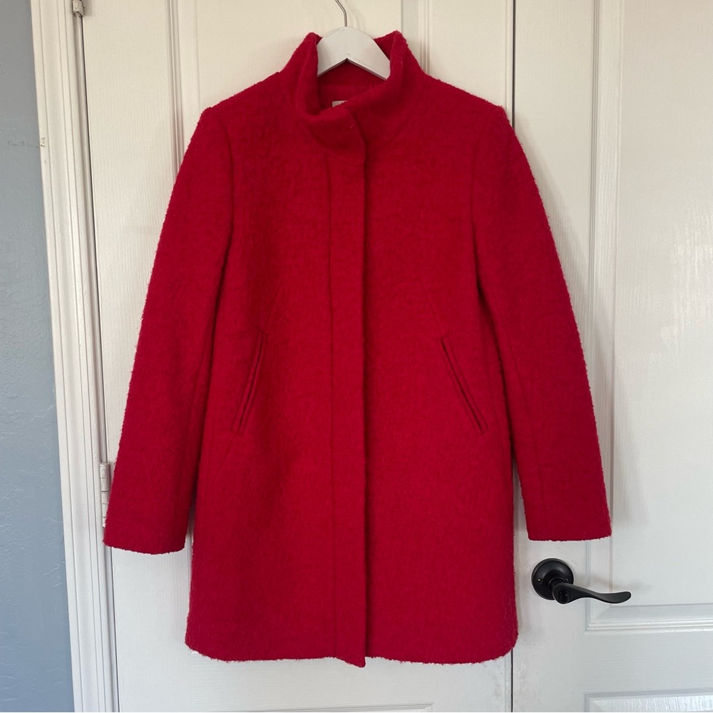 LOFT Vibrant Red Peacoat - Woman’s XS